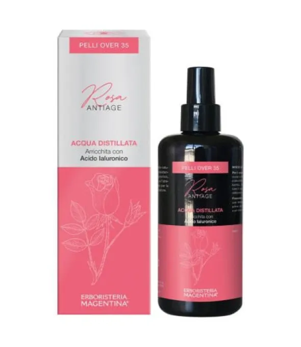 ACQUA DISTILLATA ARRICCHITA ROSA ANTIAGE PELLI OVER 35 200 ML