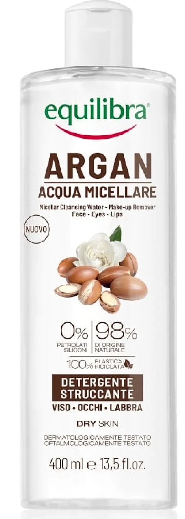 Acqua Micellare Equilibra Argan detergente viso