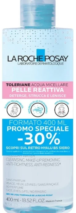 Acqua Micellare La Roche-Posay Toleriane Pelle Reattiva, 400ml