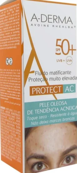 ADERMA A-D PROTECT AC FLUIDO MAT 50+ 40 ML