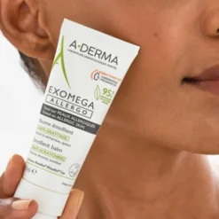 A-Derma Exomega Allergo Balsamo emolliente Cosmetico Sterile® 40ml, Riduce del 77% la sensazione di prurito, Pelle secca a tendenza atopica