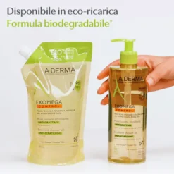 ADERMA EXOMEGA DUO IGIENE ECOPACK 1 RICARICA ADERMA EXOMEGA OLIO 500 ML + 1 ADERMA EXOMEGA CONTROL OLIO 500 ML