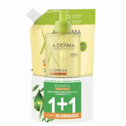 ADERMA EXOMEGA DUO IGIENE ECOPACK 1 RICARICA ADERMA EXOMEGA OLIO 500 ML + 1 ADERMA EXOMEGA CONTROL OLIO 500 ML