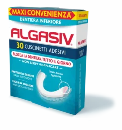 ALGASIV ADESIVO PER PROTESI DENTARIA INFERIORE 30 PEZZI