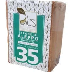 ALUS OLIVE & LAUREL SAPONE DI ALEPPO FATTO A MANO 35% 200 G