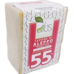 ALUS OLIVE & LAUREL SAPONE DI ALEPPO FATTO A MANO 55% 200 G