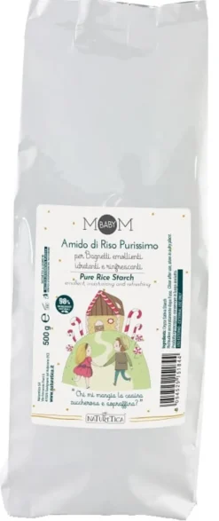 Amido di Riso Puro M&B per bagnetto emolliente, 500g
