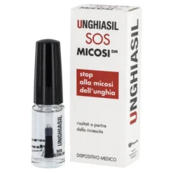 ANTIMICOTICO UNGHIASIL SOS MICOSI IN FLACONE DI VETRO 5 ML CON PENNELLO APPLICATORE + ASTUCCIO