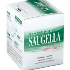 Assorbenti giorno Saugella Cotton Touch con ali, 14 pezzi