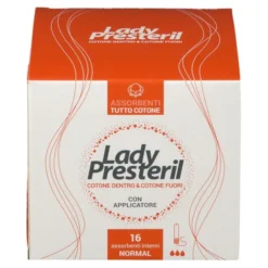 Assorbenti Interni Lady Presteril Normal in Cotone, 16 pz