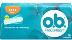 Assorbenti interni o.b. ProComfort Super Organic, 16 pezzi
