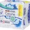 Assorbenti Lines Cotone Bio Ultra Notte con ali, 10 pezzi