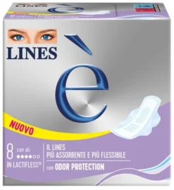 Assorbenti Lines E' Ali con Lactifless, 8 pezzi