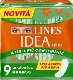 Assorbenti Lines Idea Ultra Anatomico, 9 pezzi
