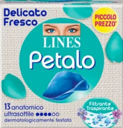Assorbenti Lines Petalo Blu Anatomico, 13 pezzi