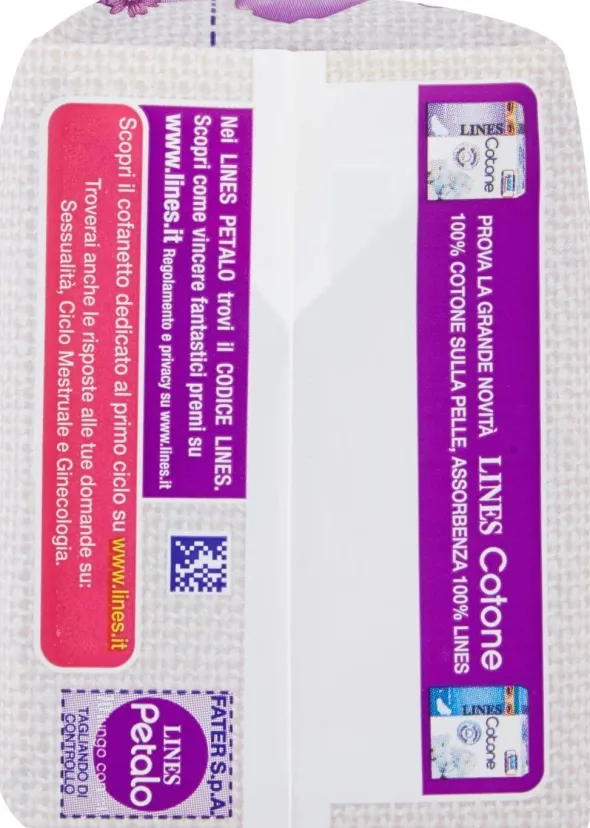 Assorbenti Lines Petalo Blu Lunghi con ali, 10 pezzi