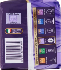 Assorbenti Lines Seta Ultra con ali, 16 pezzi