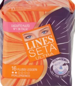 Assorbenti Lines Seta Ultra flussi leggeri, 16 pezzi