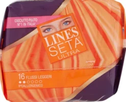Assorbenti Lines Seta Ultra flussi leggeri, 16 pezzi