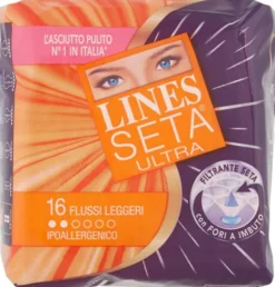 Assorbenti Lines Seta Ultra flussi leggeri, 16 pezzi
