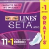 Assorbenti Lines Seta Ultra Lunghi con ali, 12 pezzi