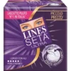 Assorbenti Lines Seta Ultra lungo con ali, 18 pezzi