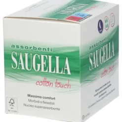 Assorbenti Notte Saugella Cotton Touch in Cotone, 12 Pezzi
