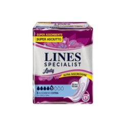 ASSORBENTI PER INCONTINENZA LINES SPECIALIST LADY 8 EXTRA 8 PEZZI