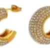 ATELIER FRATTINA 59 ORECCHINO CERCHIO ORO STRASS