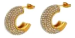 ATELIER FRATTINA 59 ORECCHINO CERCHIO ORO STRASS