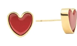 ATELIER 163 ORECCHINO CUORE SMALTATO ROSSO