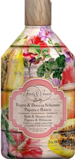 Bagnodoccia Fruit&Juice Papaya e Ibisco, 500ml