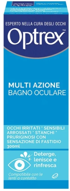 BAGNO OCULARE OPTREX MULTI AZIONE 300 ML + OCCHIERA FLESSIBILE