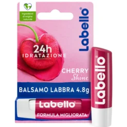 Balsamo Labbra Labello Cherry Shine colorato, 5,5ml