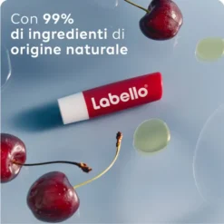 Balsamo Labbra Labello Cherry Shine colorato, 5,5ml