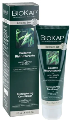 Balsamo Ristrutturante Biokap Bio per capelli, 200ml