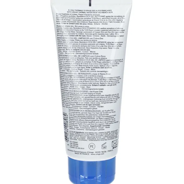 BARIEDERM CICA GEL NETTOYANT 200 ML
