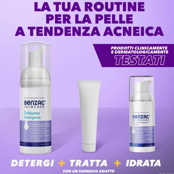 BENZAC SKINCARE SCHIUMA DETERGENTE 130 ML