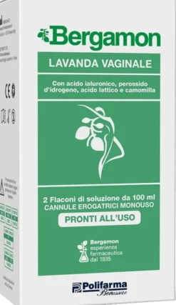Bergamon Lavanda Vaginale con acido ialuronico, 2x100ml