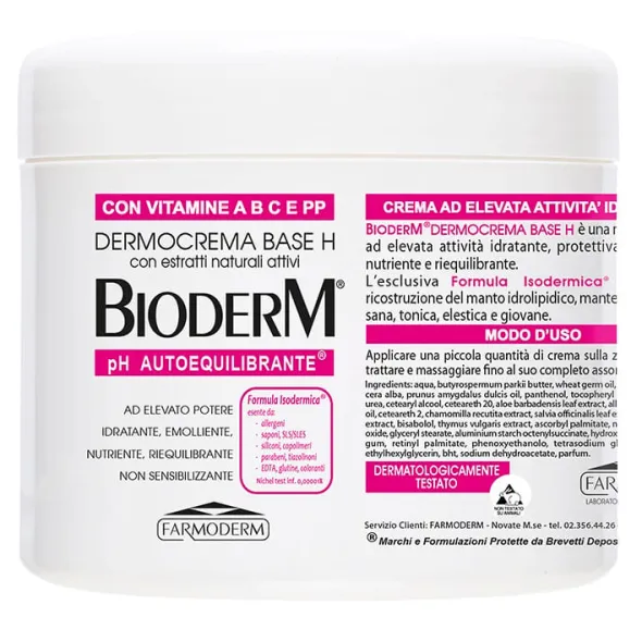 BIODERM DERMOCREMA VASO 500 ML