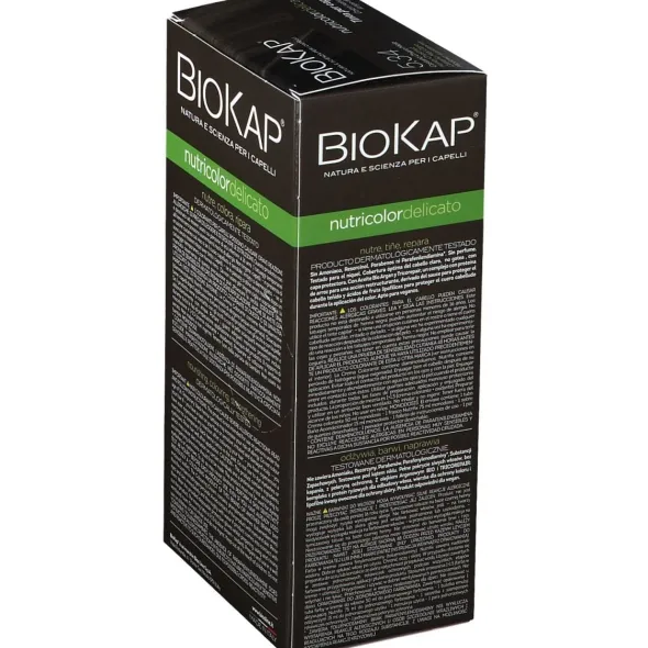 BIOKAP NUTRICOLOR DELICATO 5,34 CASTANO CHIARO MIELE TINTA TUBO + FLACONE