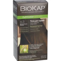 BIOKAP NUTRICOLOR DELICICATO 6,30 BIONDO SCURO DORATO TINTA TUBO + FLACONE