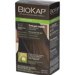 BIOKAP NUTRICOLOR DELICICATO 6,30 BIONDO SCURO DORATO TINTA TUBO + FLACONE