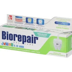 BIOREPAIR ORAL CARE JUNIOR 6-12 ANNI DENTIFRICIO PROTEZIONE ANTI CARIE SMALTO NEOFORMATO ALLA MENTA DELICATA 75 ML