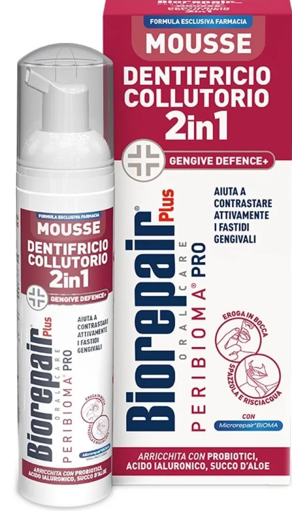 Biorepair Plus Mousse 2in1 dentifricio e collutorio