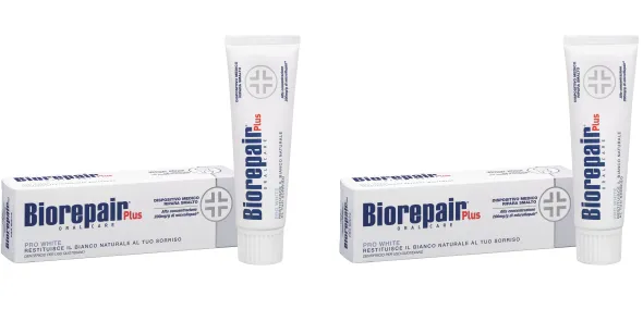 BIOREPAIR PLUS PRO WHITE 75 ML Pack da 2