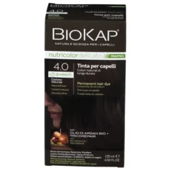 BIOS LINEBIOKAP NUTRICOLOR DELICATO RAPID TINTA 4,00 CASTANO NATURALE 135 ML