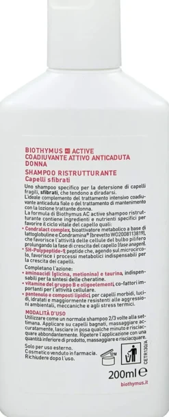 BIOTHYMUS AC ACTIVE SHAMPOO RISTRUTTURANTE DONNA 200 ML