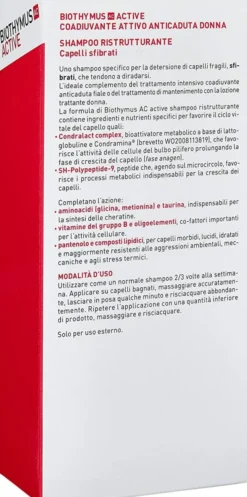 BIOTHYMUS AC ACTIVE SHAMPOO RISTRUTTURANTE DONNA 200 ML