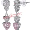 BJT333 ORECCHINI DONNA ROSE STAINLESS STEEL